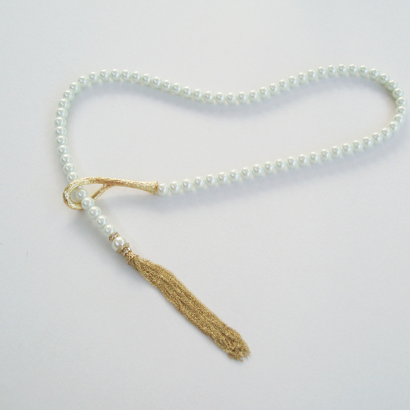 Zenzi Jewelry - Pearl Lariat Necklace